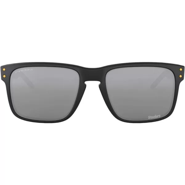imageOakley Oo9102 Holbrook NFL Collection Mens Sqaure SunglassesPittsburgh Steelers Matte BlackPrizm Black