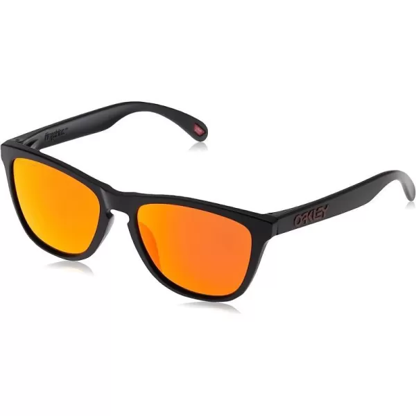 imageOakley Oo9245 Frogskins Low Bridge Fit Square SunglassesMatte BlackPrizm Ruby