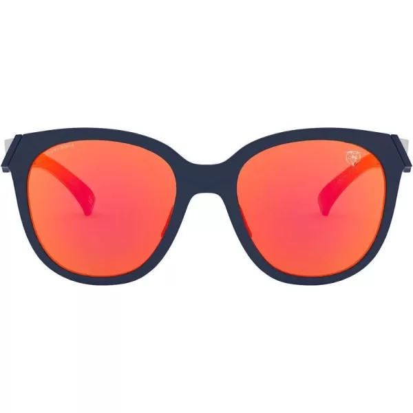 imageOakley Oo9433 Low Key NFL Collection Womens Round SunglassesChicago Bears Polished NavyPrizm Ruby