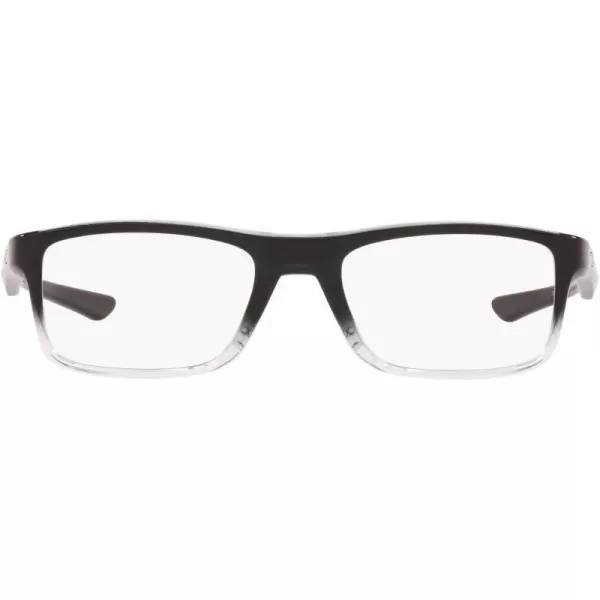 imageOakley Ox8081 Plank 20 Rectangular Prescription Eyewear FramesPolished Black Clear FadeDemo Lens