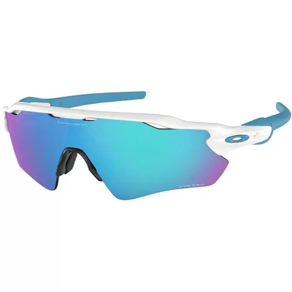 imageOakley Radar EV Path OO9208 Sunglasses For Men BUNDLE Leash Designer iWear Care KitShiny WhitePrizm Sapphire