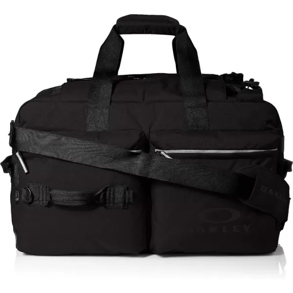 imageOakley Utility Big Duffle Bag  Backpack with Zippered Pockets and Shoulder StrapBlackout