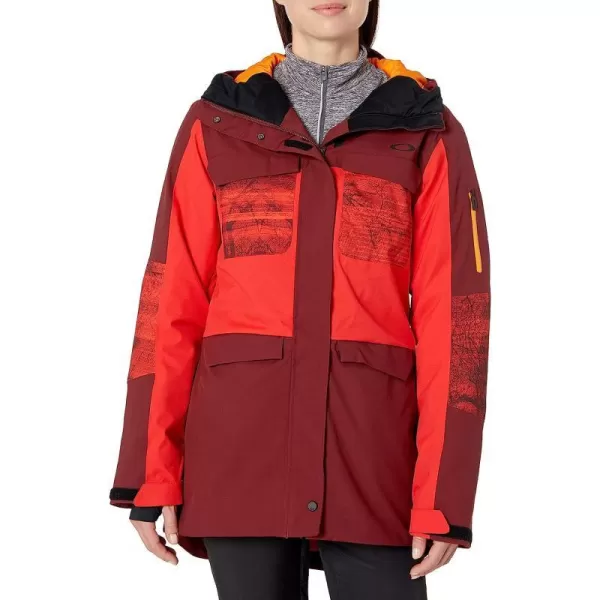 imageOakley Womens Moonshine Insulated 2L 10K Jacket with 3M Thinsulate and Hydrophilic Lamination  Windbreaker for WomenOxblood Red