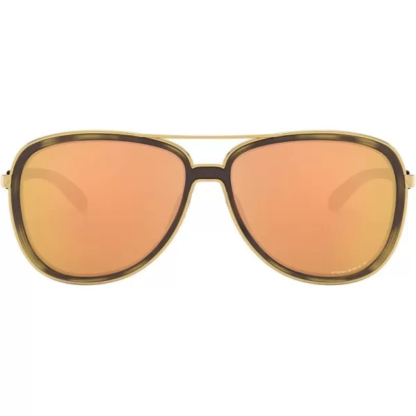imageOakley Womens Oo4129 Split Time Aviator SunglassesBrown Tortoise GoldPrizm Rose Gold Polarized