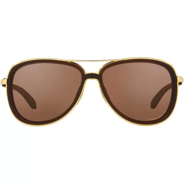 imageOakley Womens Oo4129 Split Time Aviator SunglassesMatte RootbeerPrizm Tungsten Polarized