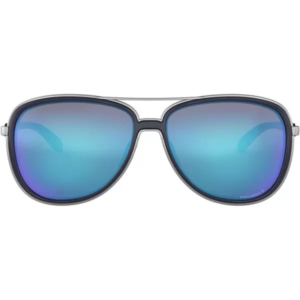 imageOakley Womens Oo4129 Split Time Aviator SunglassesNavyPrizm Sapphire Polarized
