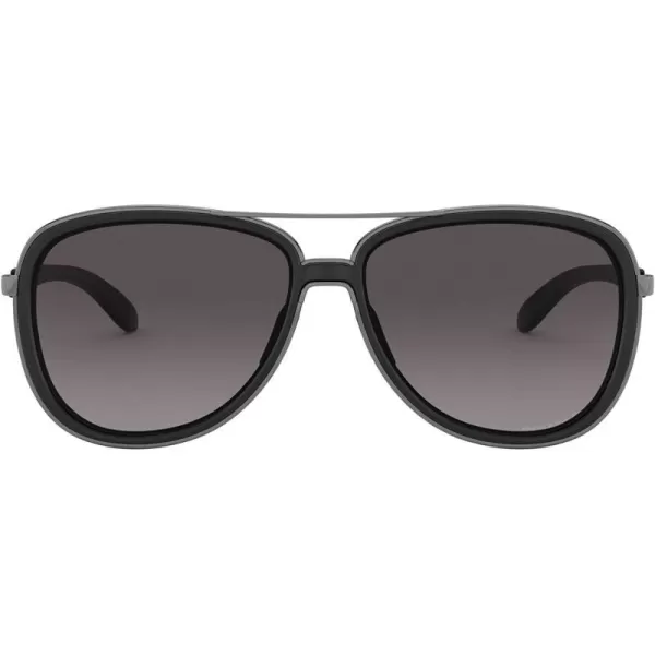 imageOakley Womens Oo4129 Split Time Aviator SunglassesVelvet BlackPrizm Grey Gradient