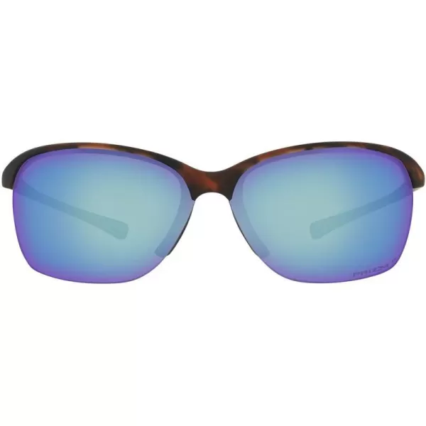 imageOakley Womens Oo9191 Unstoppable Rectangular SunglassesMatte Brown TortoisePrizm Deep Water Polarized