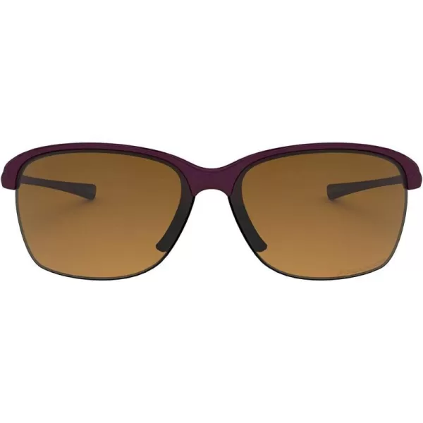 imageOakley Womens Oo9191 Unstoppable Rectangular SunglassesRaspberry SpritzerBrown Gradient Polarized
