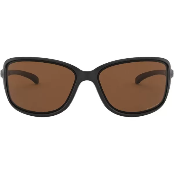 imageOakley Womens Oo9301 Cohort Rectangular SunglassesMatte BlackPrizm Tungsten Polarized