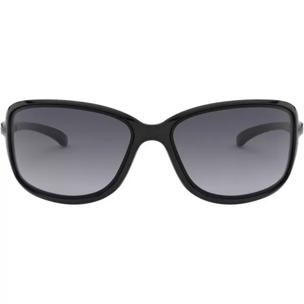 imageOakley Womens Oo9301 Cohort Rectangular SunglassesPolished BlackGrey Gradient Polarized