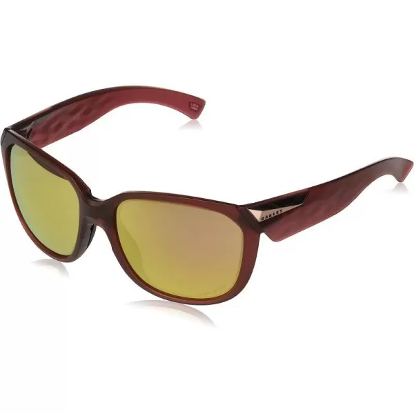 imageOakley Womens Oo9432 Rev Up Square SunglassesMatte Translucent VampirellaPrizm Rose Gold