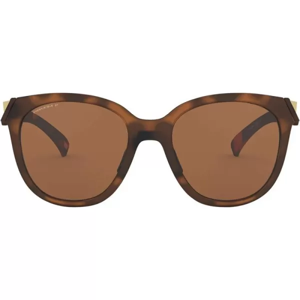 imageOakley Womens Oo9433 Low Key Round SunglassesMatte Brown TortoisePrizm Tungsten Polarized