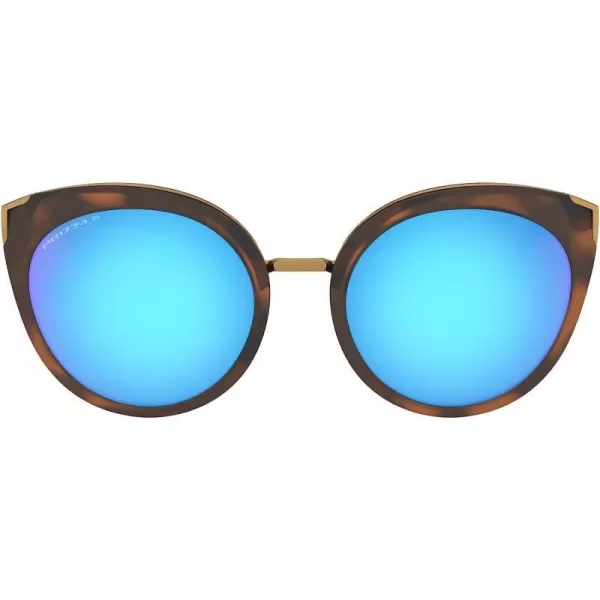 imageOakley Womens Oo9434 Top Knot Cat Eye SunglassesMatte Brown TortoisePrizm Sapphire Iridium Polarized