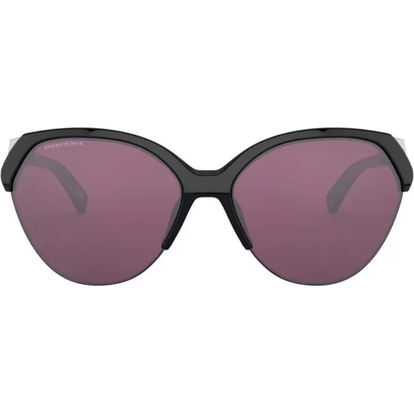 imageOakley Womens Oo9447 Trailing Point Round SunglassesPolished BlackPrizm Road Black