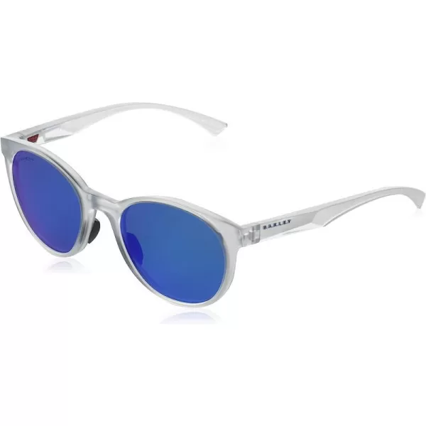imageOakley Womens Oo9474 Spindrift Round SunglassesMatte ClearPrizm Sapphire