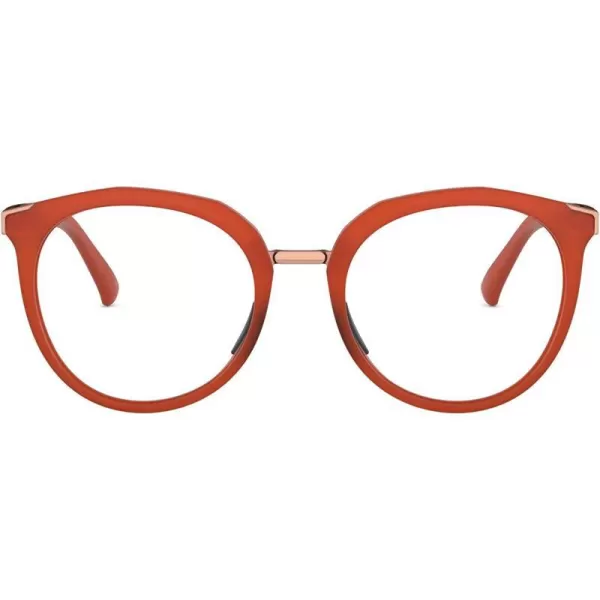 imageOakley Womens Ox3238 Top Knot Cat Eye Prescription Eyeglass FramesSatin AmberDemo Lens