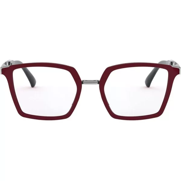imageOakley Womens Ox8160 Side Swept Rx Square Prescription Eyeglass FramesPolished Brick RedDemo Lens