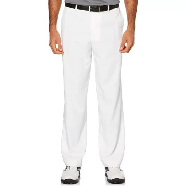 imagePGA TOUR Mens Flat Front Golf Pant with Expandable Waistband Waist Size 3044 Big amp TallBright White