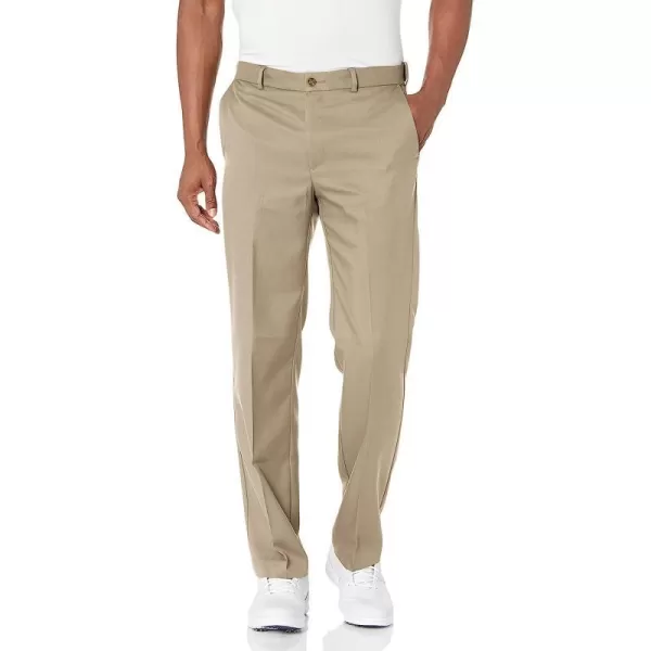 imagePGA TOUR Mens Flat Front Golf Pant with Expandable Waistband Waist Size 3044 Big amp TallChinchilla
