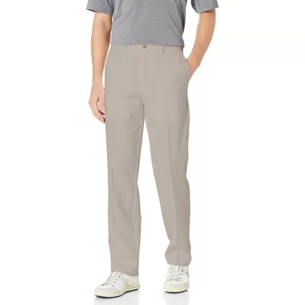 imagePGA TOUR Mens Flat Front Golf Pant with Expandable Waistband Waist Size 3044 Big amp TallSilver Cloud