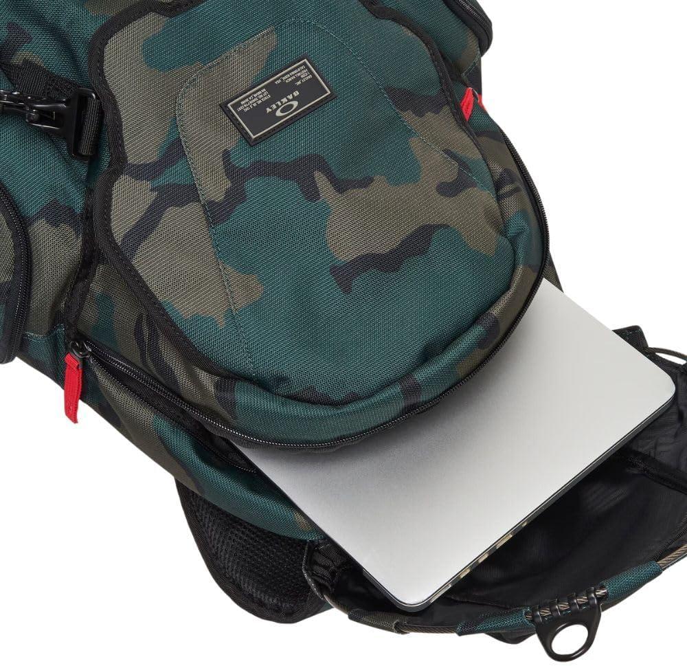 imageOakley Mens Bathroom Sink Recycled Backpack Black One SizeGreen
