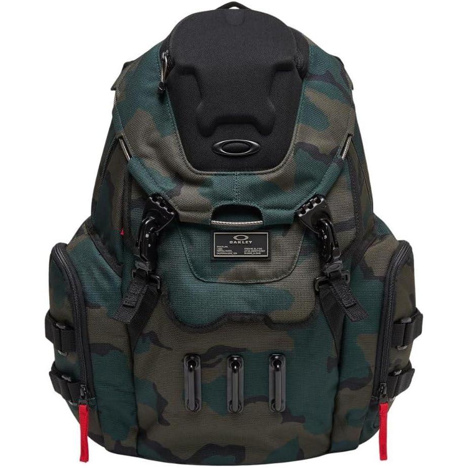 imageOakley Mens Bathroom Sink Recycled Backpack Black One SizeGreen
