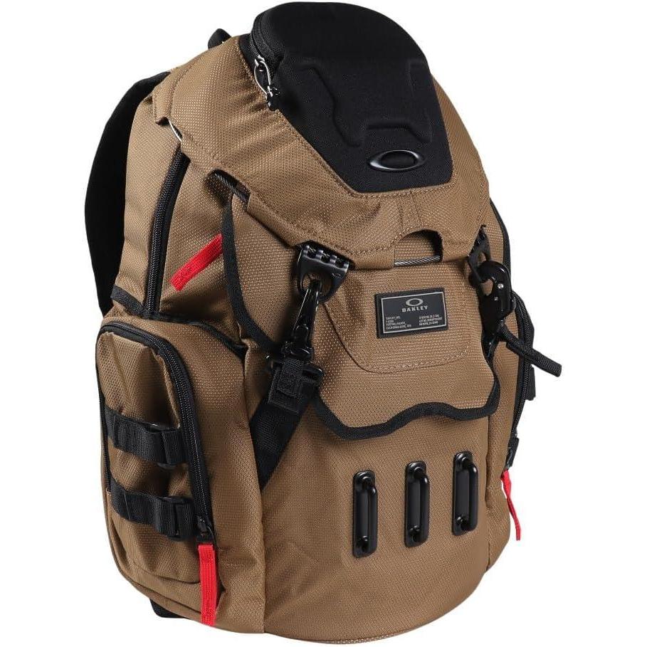 imageOakley Mens Bathroom Sink Recycled Backpack Black One SizeTan