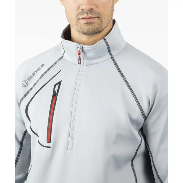 Sunice Allendale Men’s Half Zip Performance Pullover with Thermal Protection