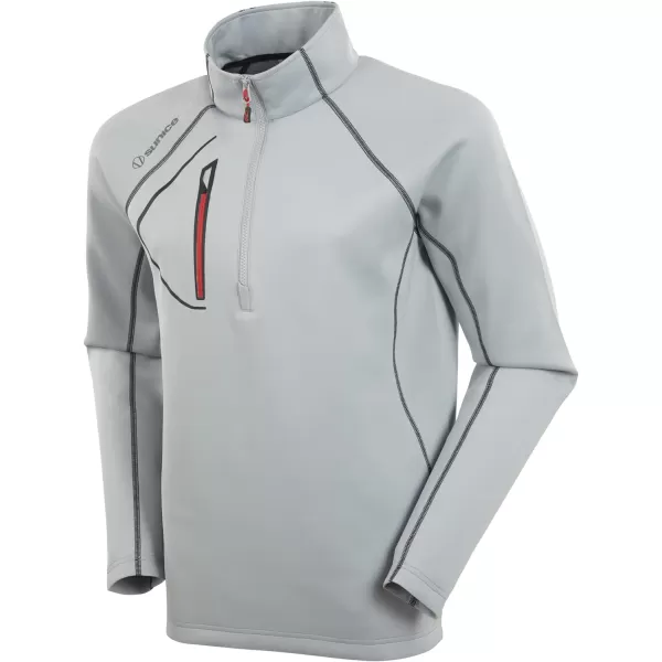 Sunice Allendale Men’s Half Zip Performance Pullover with Thermal Protection
