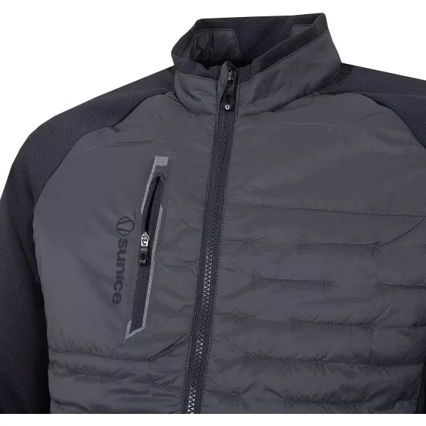 Sunice Performance Apparel - Hamilton Men’s Windproof Full Zip Ultra-Lightweight Water Repellent Thermal Jacket