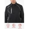 imageSunice Allendale Mens Half Zip Performance Pullover with Thermal ProtectionBlackOmbre