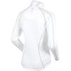 imageSunice Performance Apparel  Womens Maddy UltraLightweight Thermal HalfZip PulloverWhiteOyster