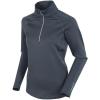 imageSunice Performance Apparel  Womens Maddy UltraLightweight Thermal HalfZip PulloverCharcoalCharcoal