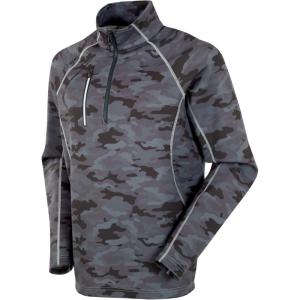 imageSunice Allendale Mens Half Zip Performance Pullover with Thermal ProtectionCharcoal CamoBlack
