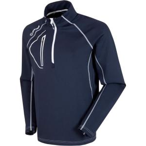 imageSunice Allendale Mens Half Zip Performance Pullover with Thermal ProtectionMidnightPure White