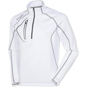 imageSunice Allendale Mens Half Zip Performance Pullover with Thermal ProtectionPure WhiteCharcoal