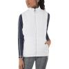 imageSunice Performance Apparel  Womens Maci UltraLightweight Windproof Reversible Thermal VestPure WhiteOyster