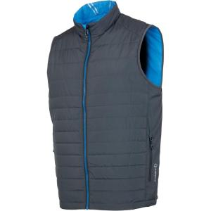 imageSunice Athletic Apparel  Michael Mens Ultralightweight Water Repellent Windproof Insulated Thermal Reversible VestCharcoalVibrant Blue