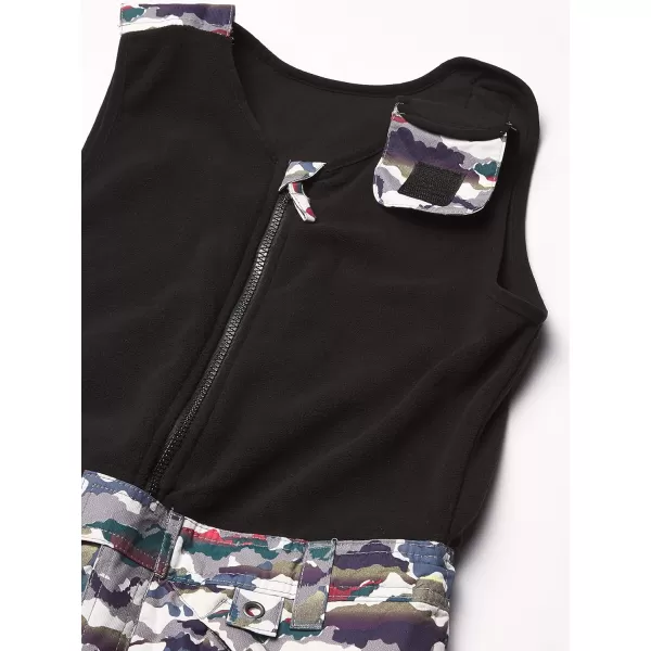 Arctix UnisexChild Limitless Fleece Top Bib OverallsWhite Multi Camo