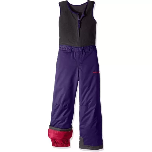 Arctix UnisexChild Limitless Fleece Top Bib OverallsPurple