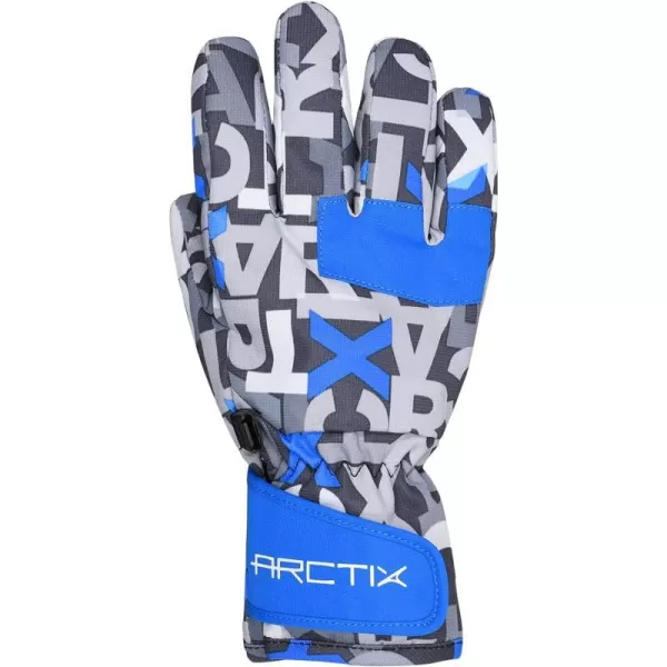 Arctix UnisexChild Matterhorn GloveLetter Toss Print Blue