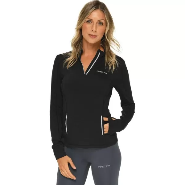 Arctix Womens Dynamic 14Zip Base Layer TopBlack