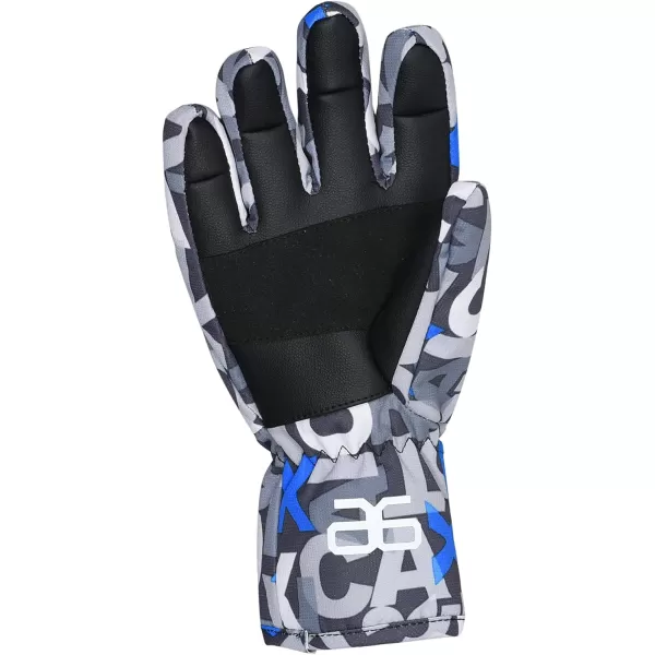 Arctix Kids Matterhorn GloveLetter Toss Print Blue