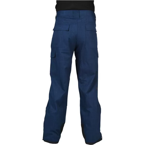 Arctix Mens Mountain Premium Snowboard Cargo PantsBlue Night Melange