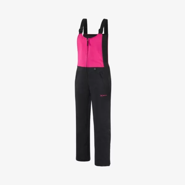 Arctix Womens Essential Insulated Bib OverallsBlackFuchsia