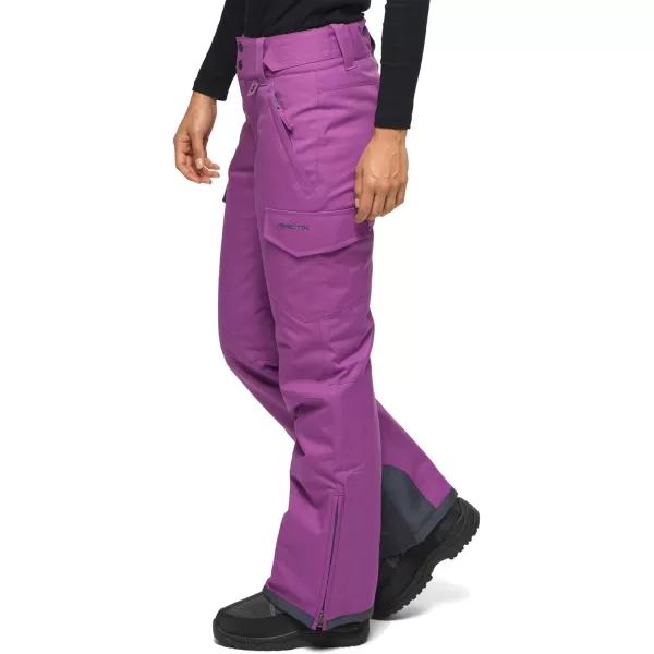 Arctix Womens Snow Sports Insulated Cargo PantsShort Amethyst Melange