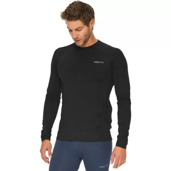 Arctix Mens Dynamic Base Layer Crewneck TopBlack