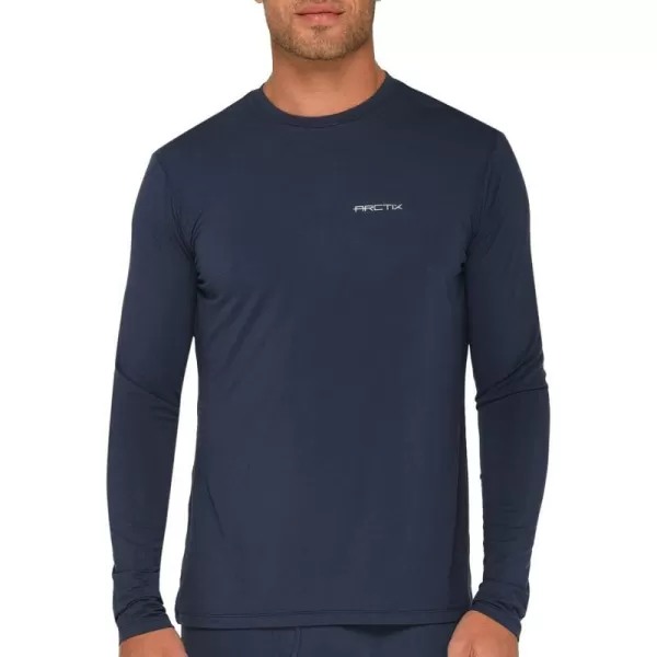 Arctix Mens Dynamic Base Layer Crewneck TopBlue Night