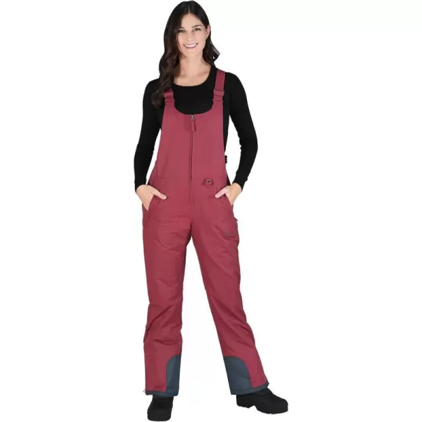 Arctix Womens Essential Insulated Bib OverallsCrimson